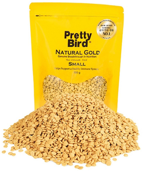 프리티버드 네츄럴골드 조류사료 스몰, 300g, 1개
