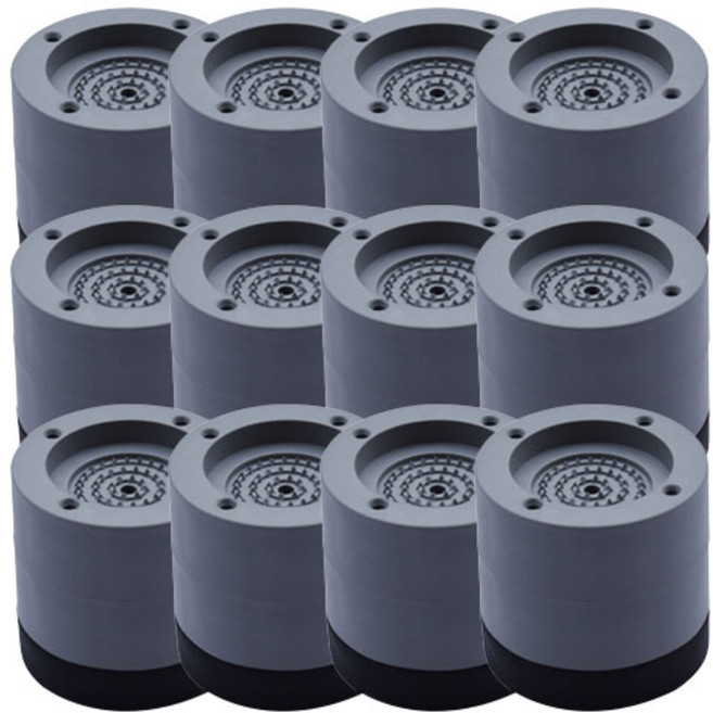 리빙준 3단 진동 방지 패드, 그레이, 12개