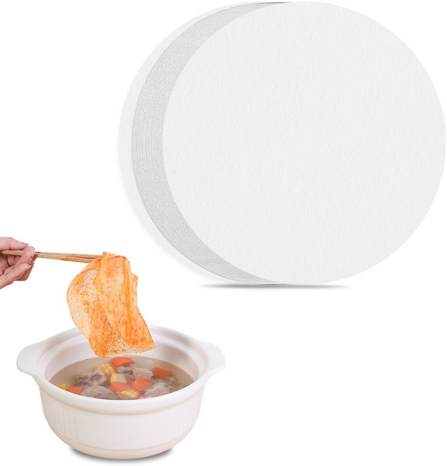 BUZOO 기름제거시트 기름 흡수지 국물 기름 제거 시트 국물기름흡수, 2세트, 100개, 20cm