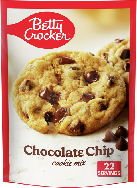 Betty Crocker Cookie Mix 베티 크로커 초콜릿 칩 쿠키 베이킹믹스 496g, 1개