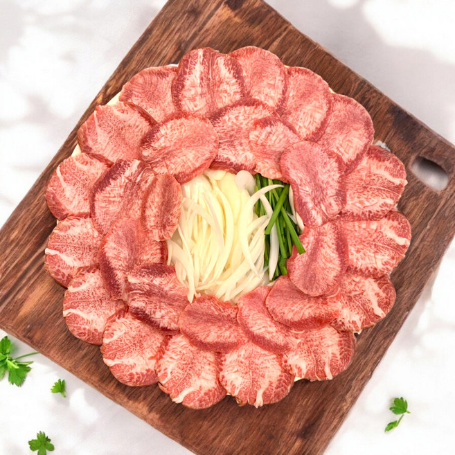 국내산 고급 한우 소혀 우설 구이 손질 귀한부위, 1개, 400g