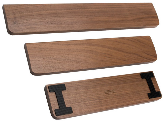 컴튜 원목 호두나무 키보드 팜레스트 손목 받침대, 1개, 풀사이즈