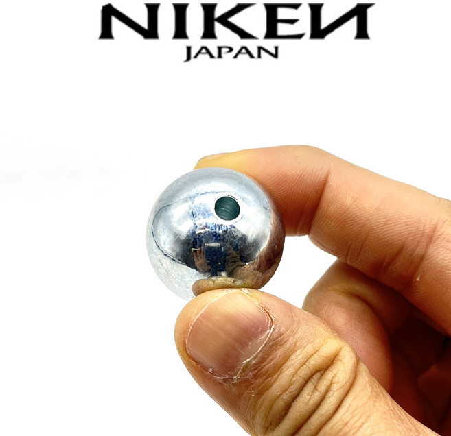 [5시이전 당일출고] 니켄 초원투 서클 싱커볼 구멍추 원투전용 강철추 싱커 구멍봉돌, 1개, 3개입