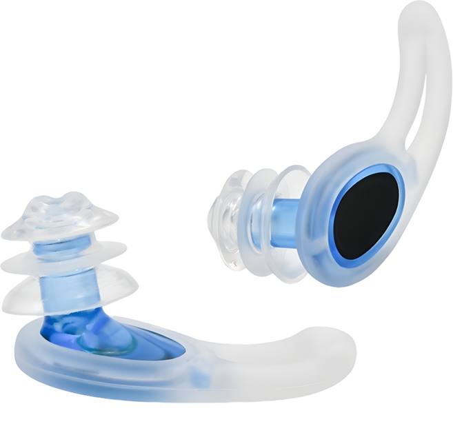 루스 수영 서핑 귀마개 맞춤착용, 1개