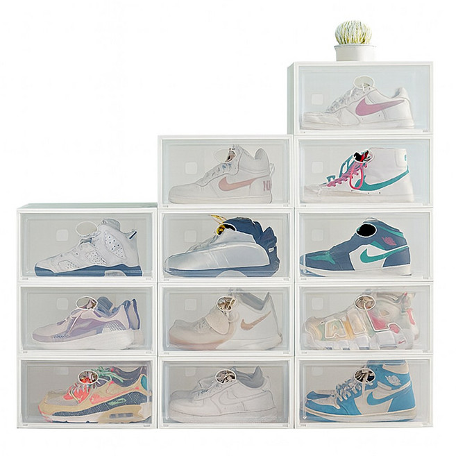 메이스 현관 신발장 정리대 수납장, 10개, 고급형 블랙 (특대)