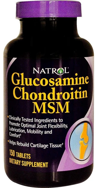 Natrol 나트롤 MSM 글루코사민 콘드로이틴 150정, 1개 - 쿠팡