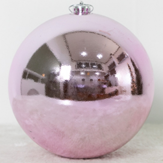 크리스마스 클래식 유무광볼, 유광핑크, 6개