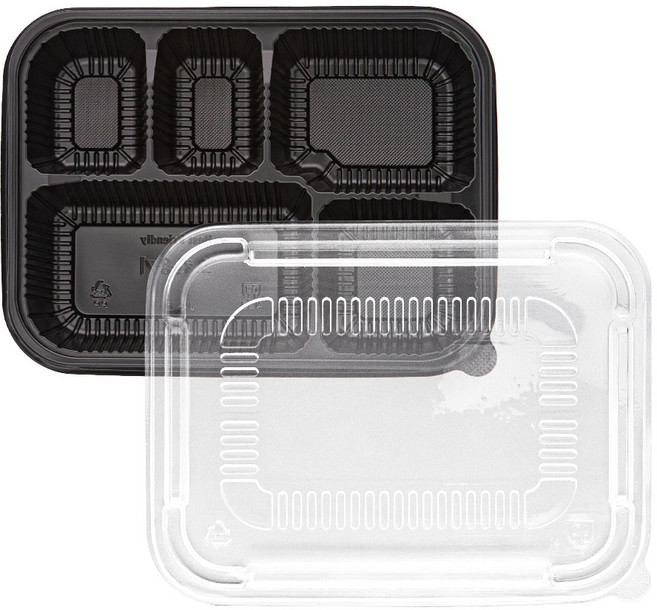[일용상회]일회용 도시락 용기 BFP 5칸 200세트 (구JH-11), 200개, 1세트