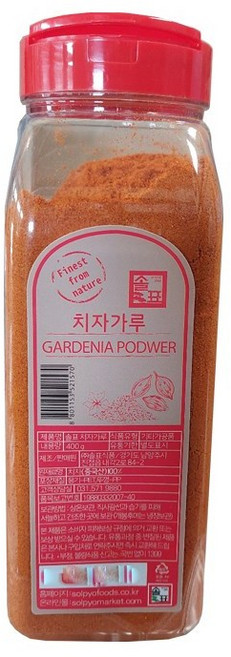 솔표식품 치자가루, 400g, 1개
