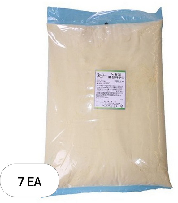 뫼루니식품 노랑빛 물결파우다, 5kg, 7개