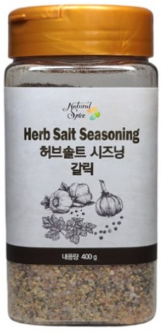 내츄럴스파이스 허브솔트 시즈닝 갈릭, 400g, 8개