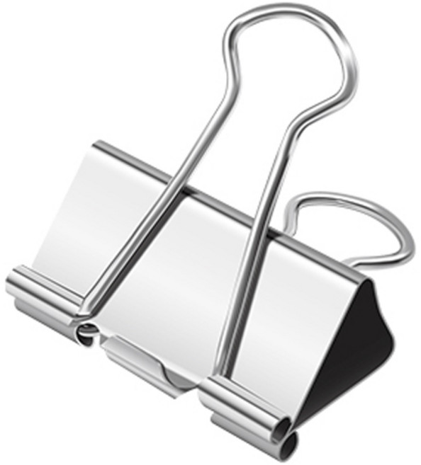 화신 더블클립 집게 특대 실버 1갑10개, 단품