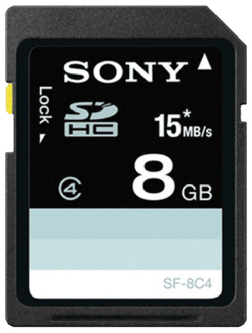 소니 SF-8N4 CLASS4 SDXC SDHC 카메라 SD카드 8GB 메모리, 1개