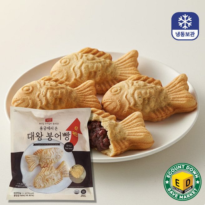 용궁에서 온 냉동 대왕 붕어빵 단팥 5마리, 600g, 1개