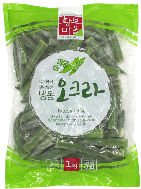 쉽쿡 냉동 오크라1kg 1+1, 2개