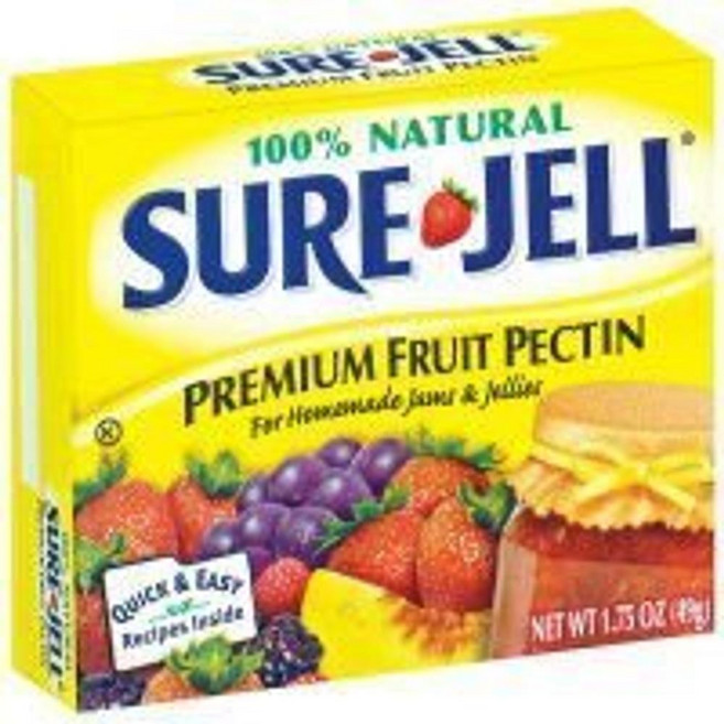Sure Jell 홈메이드 잼과 젤리용 프리미엄 과일 펙틴 100% 천연 49.6g(1.75온스) (2팩), 1.75 Ounce (Pack of 1) 498206, 1개, 49g