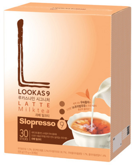 루카스나인 시그니처 밀크티라떼, 17.5g, 30개입, 1개