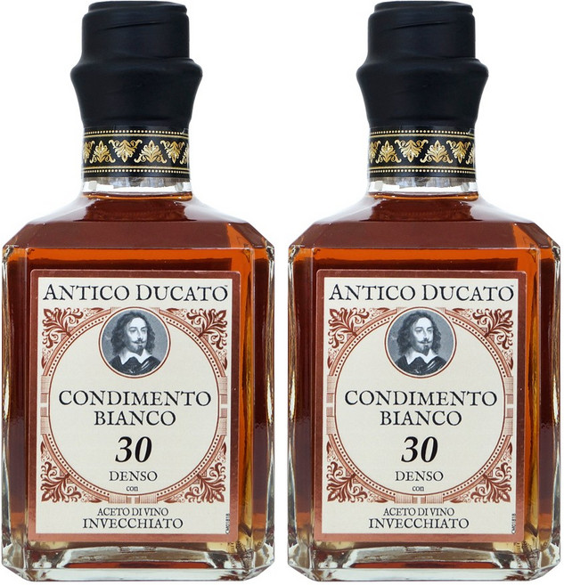 [이탈리아 직수입] 안티코두카토 당도선택 화이트 발사믹 식초 30, 2개, 250ml