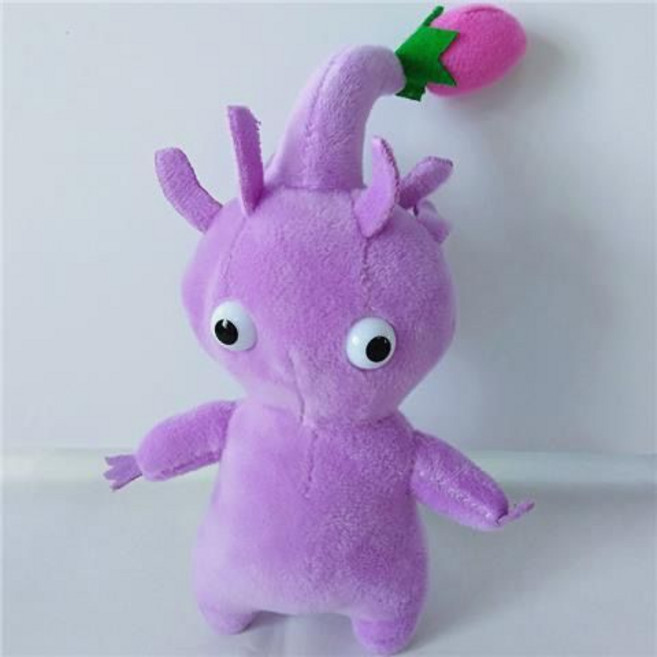 任天堂遊戲皮克敏毛絨玩具娃娃, 1個, 紫色花蕾款