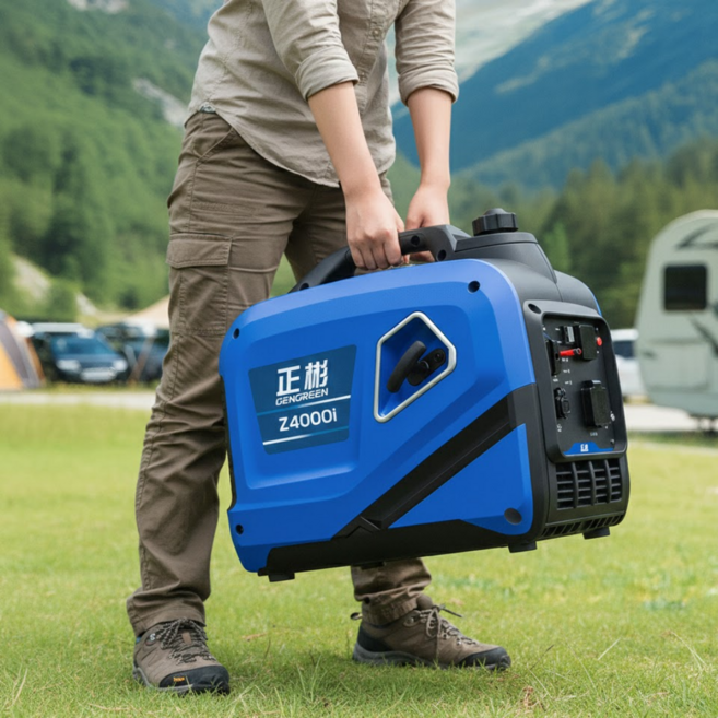 캠페토 가솔린 발전기 저소음 인버터 소형 휴대용 캠핑용 220V, 1개