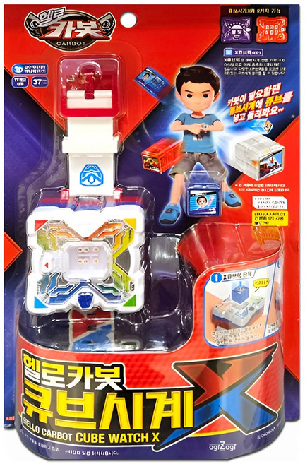 차자 드림 헬로카봇 큐브시계 X /로봇 완구 장난감 어린이날 크리스마스 생일 선물, 혼합색상, 1개
