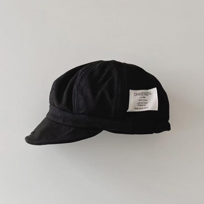 블랙체리 아동용 헌팅캡 빵 모자