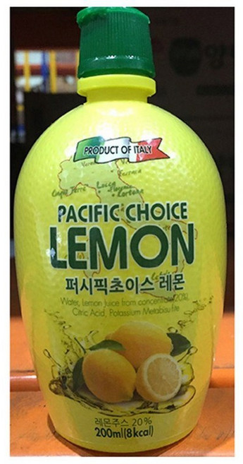 PRODUCT OF ITALY [EUROFOOD S.R.L] 레몬주스농축액 (퍼시픽 200ml), 200ml, 1개