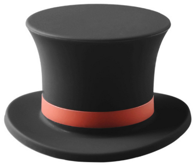 아트리 실리콘 보틀 스토퍼, 블랙, 1개