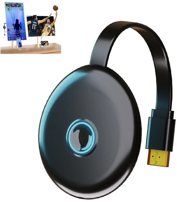 Koogold MHL스마트폰 및 태블릿을 TV 와 모니터에 5G 무선 스크린 미러링할 수 있으며/Miracast/DLNA/AirPlay를 지원합니다 - 쿠팡