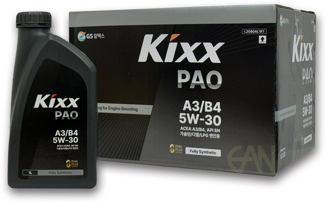 킥스 파오 에이쓰리/비포 프리미엄 가솔린 엔진오일 1L, 4개, 5w30