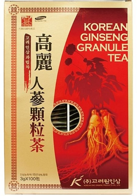 문구사무/인삼차(3g×100T/고려원) 1(개) 4948 ea, 본상품, 300g, 1개