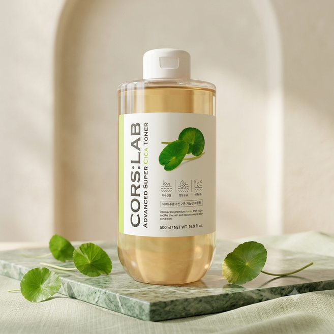코어스랩 슈퍼 시카 토너 2중 기능성 500ml 보습 미백 잡티 탄력 주름 팔자 기미 백옥 리프팅 진정, 1개