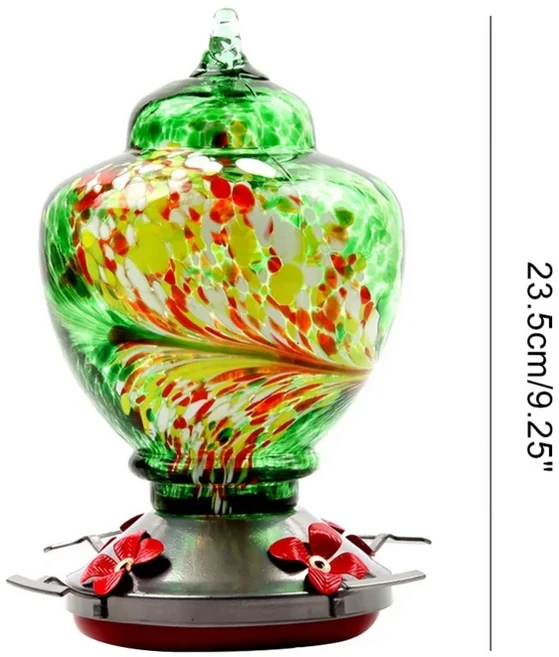 조류 피더 벌새 페인트 유리 꽃 물 공급기 정원 야외 파티오에 대한 식품 용기, 05 D, 01 CN