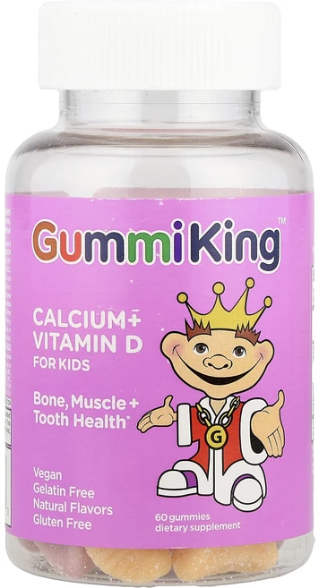 GummiKing 어린이용 칼슘+비타민D 구미젤리 60개, 1개, 60정 - 쿠팡