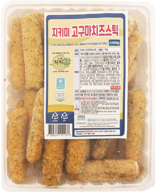 지키미 고구마치즈스틱 1kg, 1개