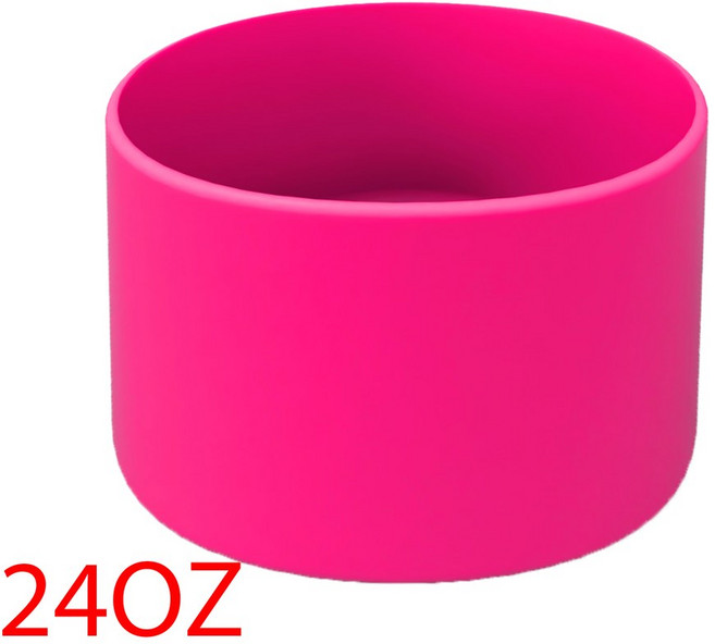 Owala 워터 커버 용 실리콘 24oz 32oz 보호 병 부츠 슬리브 Quencher Adventure 쿠션, 1개, rose-24oz