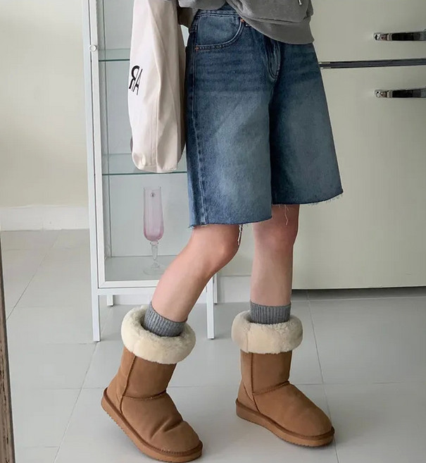 【高腰顯瘦A字】五分短褲 中褲 高腰褲 短褲 毛邊牛仔褲 做舊牛仔短褲 韓版高街風 夏季百搭 凹造型必備