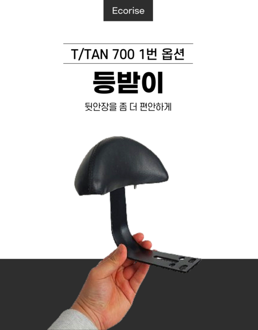 자전거 보조 등받이 및 유아손잡이셋트 뒷안장 추가 그립 타이탄 300 700 750 800, 1개