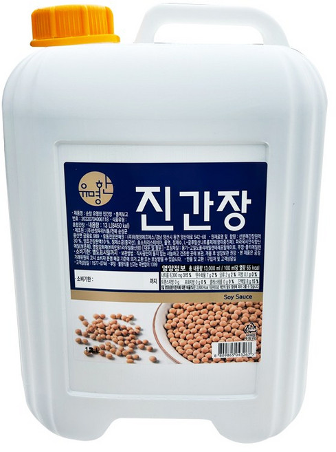 유명한 대용량 진간장 13L, 1개