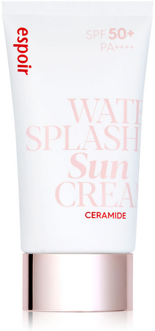 espoir WATER SPLASH SUN CREAM CERAMIDE 高效保濕防曬霜 SPF50 PA 清爽保濕妝前防曬, 1件, 60ml