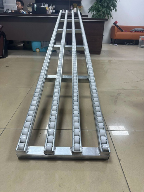 택배 롤러 무동력 상하차 컨베이어 물류 하역 운반 창고 슬라이딩 롤링기, 1개, 4m 4단 40cm