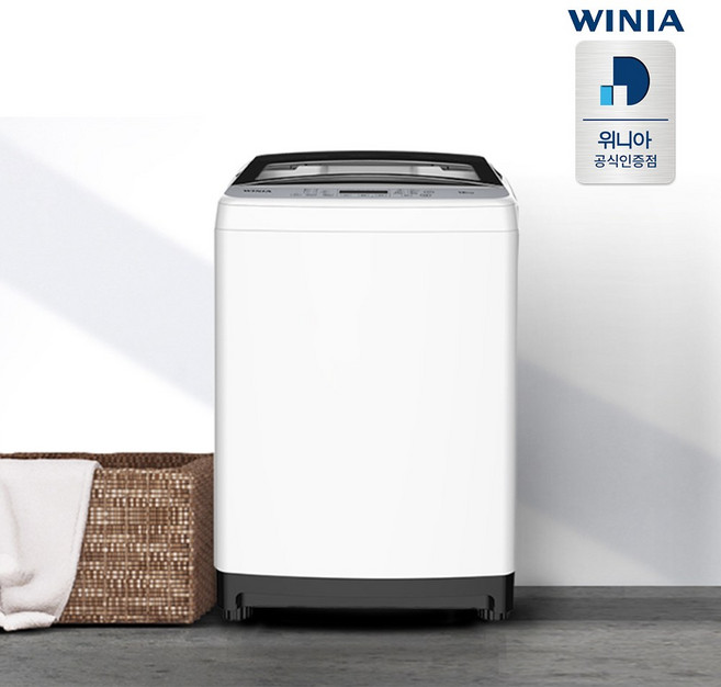 위니아 입체물살 세탁기 12kg 방문설치, 화이트, VWF12WGW(A)