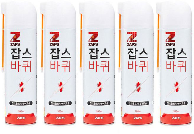 잡스 울트라에어로솔 살충제, 500ml, 5개