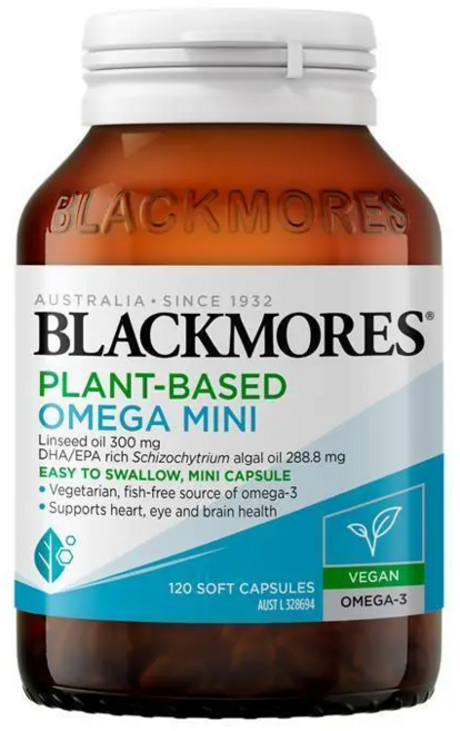 Blackmores 비건 오메가3 Oil 120 미니 캡슐 호주약국직구, 1개, 120정