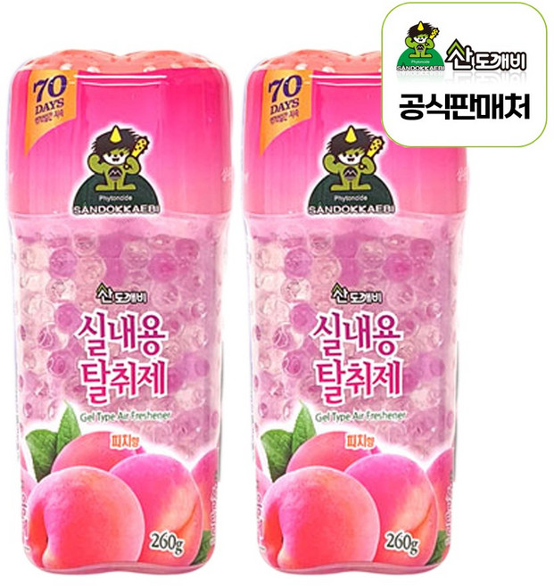 산도깨비 실내용탈취제, 260g, 2개