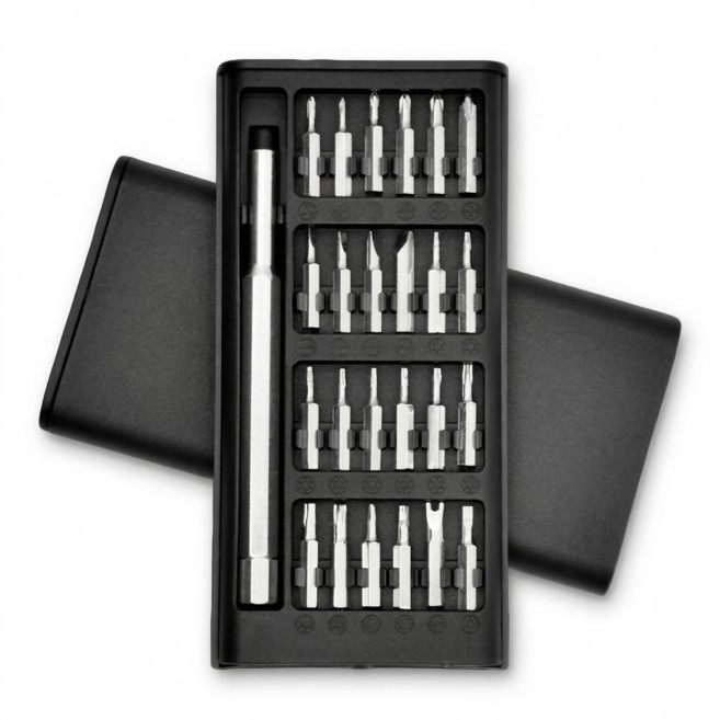 24in1 수동 정밀 드라이버 세트 휴대폰 노트북 전자기기 분해 수리툴, 1세트, 24in1드라이버