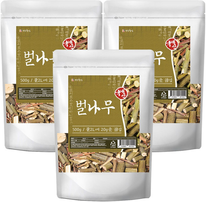 건강중심 국산 벌나무 가지 산청목, 3개, 500g