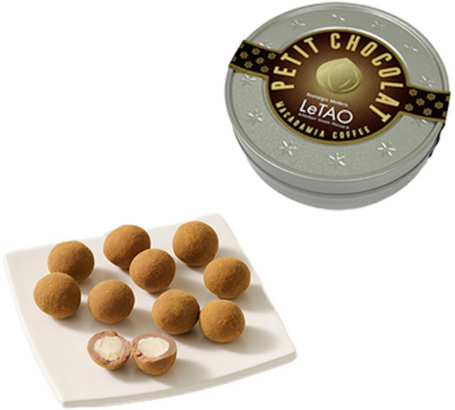 [리미티드] LeTAO 르타오 PETIT CHOCOLAT MACADAMIA COFFEE 쁘띠 쇼콜라 마카다미아 커피 60g, 1개