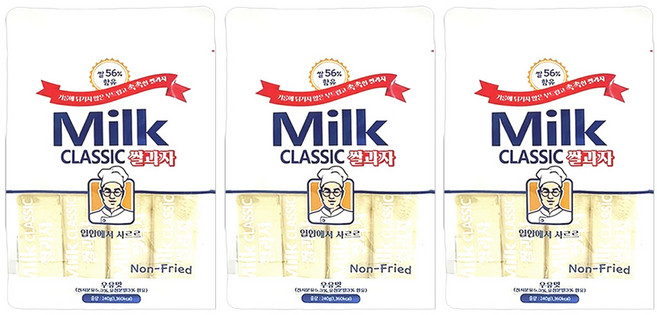 밀크 클래식 쌀과자 우유맛, 240g, 3개