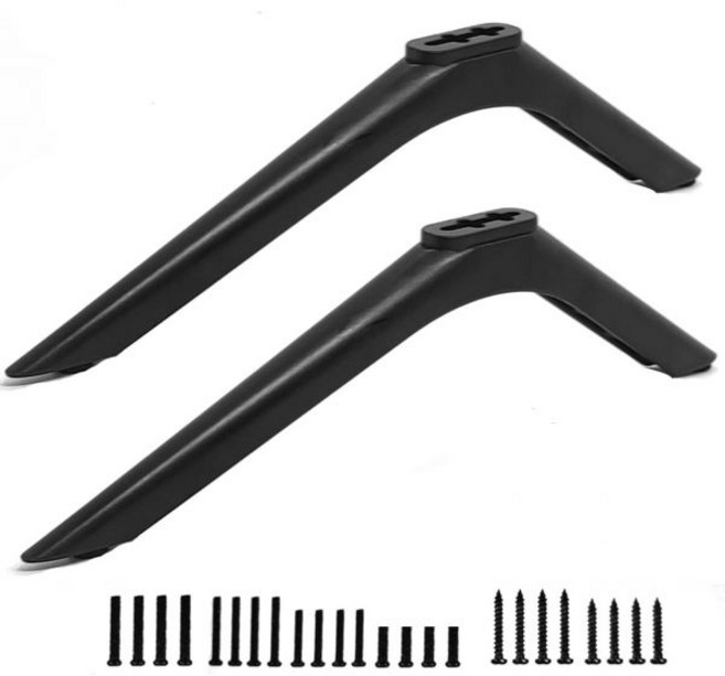 Vizio RCA Roku 스마트 TV용 유니버설 TV 스탠드 다리 40인치 42인치 45인치 46인치 50인치 55인치 60인치 65인치 LG TCL TV와 호환되는 다리, 스마트 TV용 RCA Roku 교체용 TV 스탠드 다리, 1개